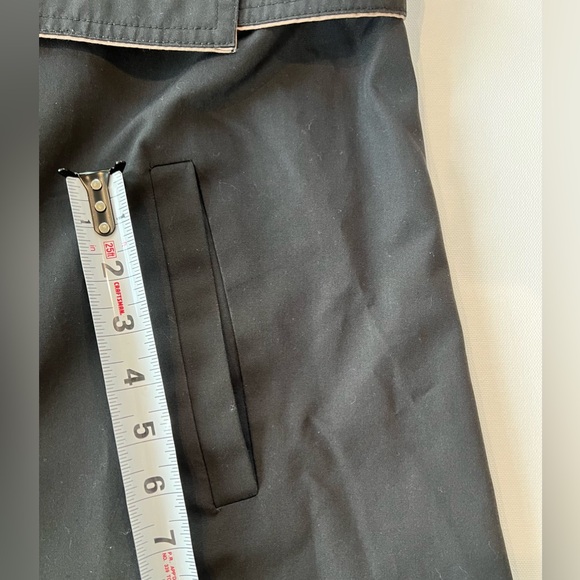 Fleet Street Vintage 1980’s Trench Coat Black Tan Size 16 Women’s - Picture 6 of 12